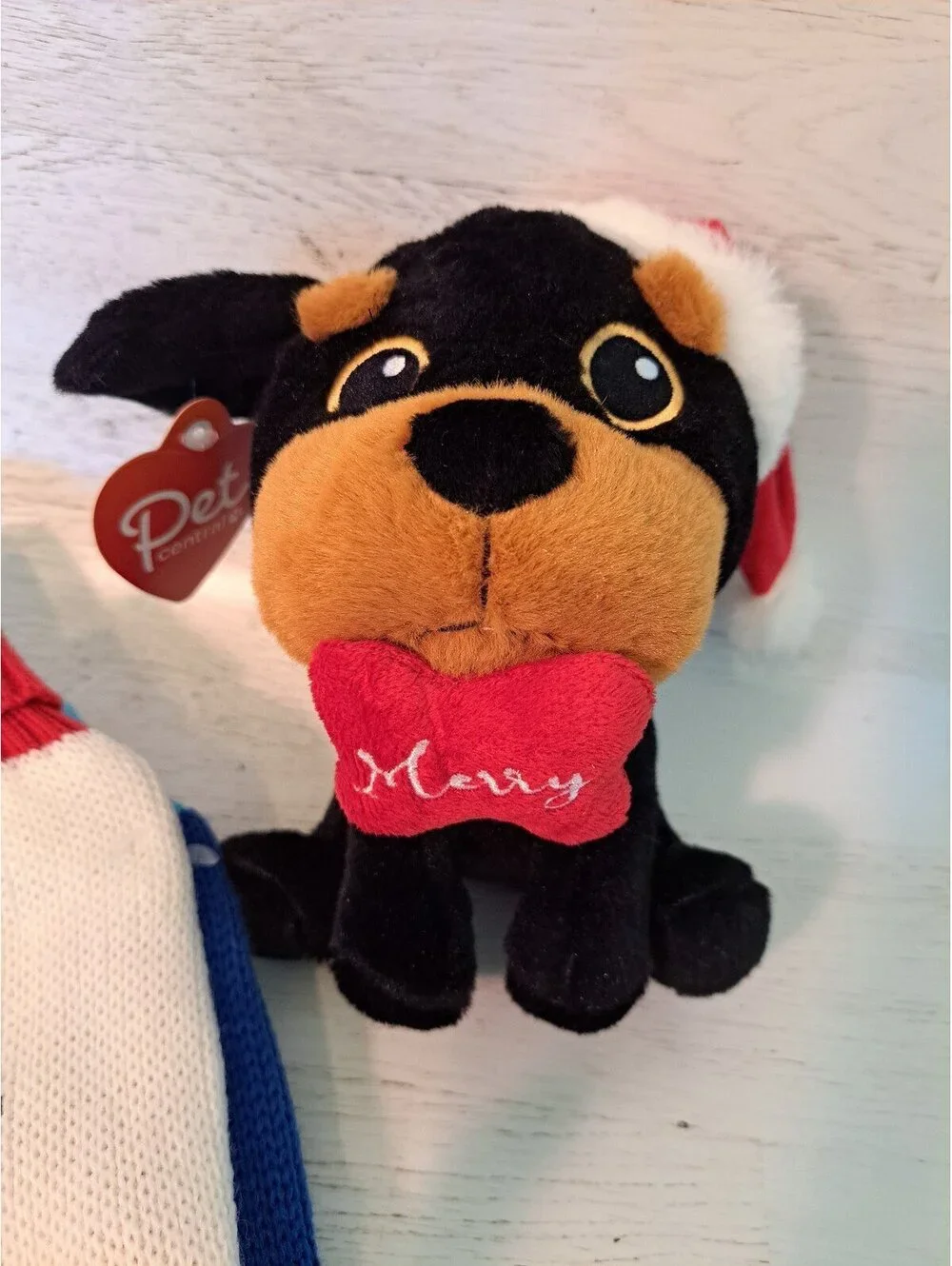 Bundle 3 Small Winter Holiday Dog Puppy Small Pet Sweaters & Santa Squeaky Toy